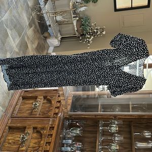NWT long dress with heart print by a new day